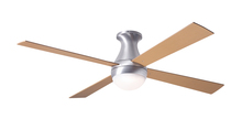 Modern Fan Co. BAL-FM-BA-42-MP-652-002 - Ball Flush Fan; Brushed Aluminum Finish; 42" Maple Blades; 20W LED; Fan Speed and LT Control