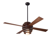 Modern Fan Co. SLA-MG-52-WH-LED-002 - Stella Fan; Mahogany/Dark Bronze Finish; 52" White Blades; 17W LED; Fan Speed and LT Control