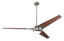 Modern Fan Co. TOR-BN-62-MG-272-002 - Torsion Fan; Bright Nickel Finish; 62" Mahogany Blades; 20W LED; Fan Speed and LT Control (3-wir