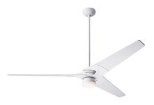 Modern Fan Co. TOR-GW-62-WW-271-002 - Torsion Fan; Gloss White Finish; 62" Whitewash Blades; 17W LED; Fan Speed and LT Control (3-wire