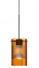 Besa Lighting 1XC-6524EG-LED-BR - Besa Pendant Scope 4 Bronze Armagnac/Frost 1x5W LED MR16