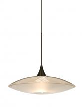Besa Lighting 1XT-6294GD-BR - Besa Pendant Spazio Bronze Gold/Frost 1x50W MAX GY6.35 Base