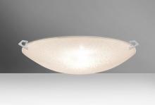 Besa Lighting 8419GL-MED-SN - Besa Ceiling Sonya 20 Satin Nickel Glitter 3x100W Medium Base