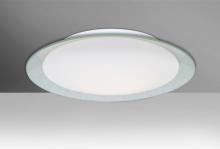 Besa Lighting TUCA19SFC-LED - Besa, Tuca 19 Ceiling, Opal/Silver Foil, Finish, 1x30W LED