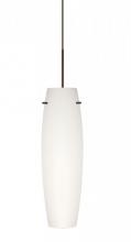 Besa Lighting 1XC-412107-BR - Besa Stilo 11 Pendant, Opal Matte, Bronze, 1x50W MAX GY6.35 Base