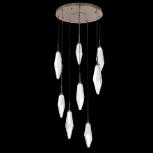 Hammerton CHB0050-08-FB-CC-C01-L1 - Rock Crystal Round 8pc Multi-Pendant