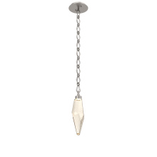Hammerton LNB0050-15-BS-CA-CH1-L1 - Rock Crystal Chain Pendant - 15-Inch
