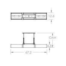Hammerton PLB0026-0D-FB-IW-001-E2 - Urban Loft Trestle Linear - 67-Inch