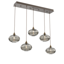 Hammerton PLB0036-05-FB-OS-C01-E2 - Coppa Linear 5pc Multi-Pendant