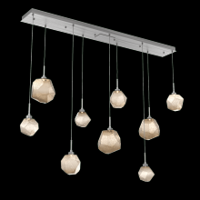 Hammerton PLB0039-09-SN-B-C01-L1 - Gem Linear 9pc Multi-Pendant
