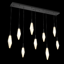 Hammerton PLB0050-09-MB-CA-C01-L1 - Rock Crystal Linear 9pc Multi-Pendant