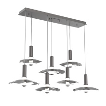 Hammerton PLB0099-07-GP-00-C01-L3-WI - Cumulus Linear 7pc Multi-Pendant