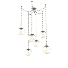 Hammerton SNB0066-06-BS-FA-CH3-L3 - Aster Round 6pc Swag Multi-Pendant Chain (LED)