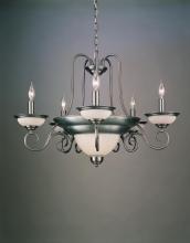 Hi-Lite MFG Co. H-1996-D-11-OPAL - 6-LIGHT CHANDELIER