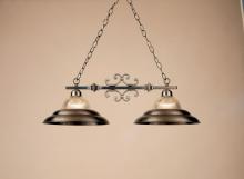 Hi-Lite MFG Co. H-2402-D-11-OPAL - 2-LIGHT ISLAND PENDANT