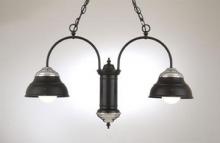 Hi-Lite MFG Co. H-7312-D-BK01 - 2-LIGHT CHANDELIER