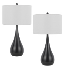 CAL Lighting BO-3199TB-2-DB - 150W 3 way Diego metal table lamp. Sold in pairs
