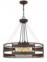 CAL Lighting FX-3747-4 - 60W x 4 Rochefort metal chandelier (Edison bulbs shown ARE included)