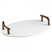 Cyan Designs 09268 - Marble Woods Tray | Bronze