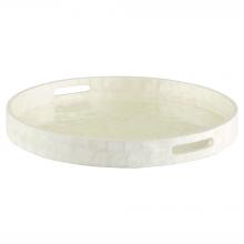Cyan Designs 11687 - Triton Round Tray | Pearl | Large