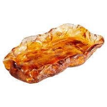 Cyan Designs 11856 - Molten Tray | Amber |  Large