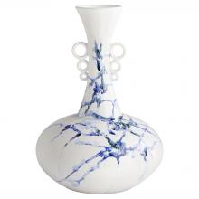 Cyan Designs 11924 - Nola Vase | White | Blue | Black | Wide
