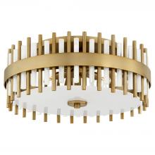 Cyan Designs 11945 - Cassio 4 Light Flush Mount | Aged Brass