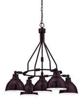 Craftmade 35925-ABZ - Timarron 5 Light Down Chandelier in Aged Bronze Brushed
