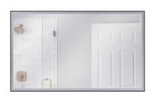Craftmade MIR6001RT-FB3C - 60" x 36" Rectangle Black Framed Front Lit LED Mirror, Defogger & Dimmer, 3000-5000K