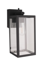 Craftmade ZA7114-TB-PCO - Harris 1 Light 15.63" Outdoor Lantern in Textured Black w/ Photocell, Dusk-to-Dawn, & GFCI