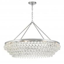 Crystorama 278-CH - Calypso 40'' Crystal Teardrop Polished Chrome Chandelier