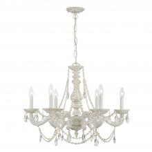 Crystorama 5026-AW-CL-I - Paris Market 28'' Italian Crystal Antique White Chandelier