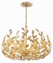 Crystorama 533-GA - Broche 27'' Antique Gold Chandelier