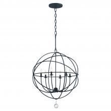 Crystorama 9226-BK - Solaris 22.5'' Black Chandelier