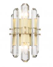 Crystorama BOL-8882-AG - Bolton 7.5'' Aged Brass Sconce