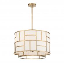 Crystorama DAN-406-VG - Libby Langdon Danielson 24.75'' Vibrant Gold Chandelier