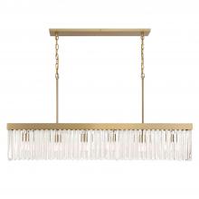 Crystorama EMO-5407-MG - Emory 49'' Modern Gold Linear Chandelier