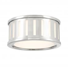 Crystorama KEN-2200-PN - Kendal 9.5'' Polished Nickel Flush Mount