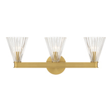 Crystorama LOT-703-LG - Lotus 23.5'' Luxe Gold Bathroom Vanity