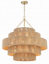 Crystorama SHY-10909-SG - Shyla 32'' Soft Gold Chandelier