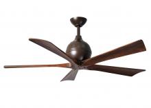 Matthews Fan Company IR5-TB-WA-52 - Irene-5 - 52" Five Blade Paddle Fan - Textured Bronze Finish - Walnut Tone Blades