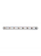 Generation Lighting 4703-05 - De-Lovely traditional 8-light indoor dimmable bath vanity wall sconce in chrome silver finish