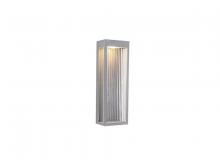 Avenue Lighting AV9902-SLV - Avenue Outdoor 18" Sconce in Silver with Ribbed Glass