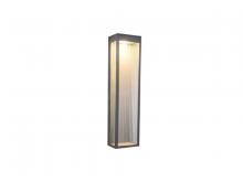 Avenue Lighting AV9903-SLV - Avenue Outdoor 24" Sconce in Silver with Ribbed Glass