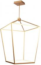 Avenue Lighting HF9402-GLD - Park Ave. 42" LED Large Cage Pendant in Gold