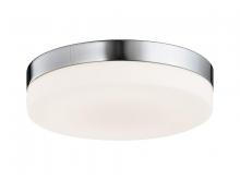 Avenue Lighting HF1107-BN - Cermack St. 11"  Round Flush Mount in Brushed Nickel with White Glass