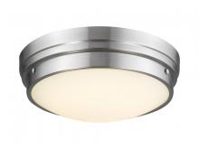 Avenue Lighting HF1160-BN - Cermack St. 13" Round Flush Mount in Brushed Nickel with Frosted Glass