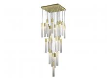 Avenue Lighting HF1904-25-BOA-BB - Boa  25 Light Multi Pendant in Brushed Brass with Studded Glass