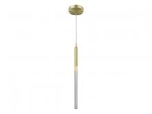 Avenue Lighting HF2020-BOA-BB - Main Street  1 Light  Studded Glass Pendant In Brushed Brass