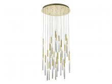 Avenue Lighting HF2031-BOA-BB - Main Street  31 Light Multi Pendant in Brushed Brass with Studded Glass